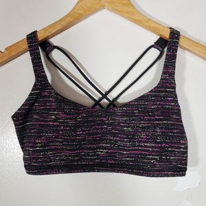 Lululemon Athletica Speckled Crossback Active Sports Bra Size 6